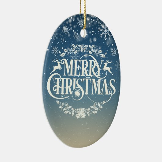 Vroege kerstagedag keramisch ornament (Rechts)