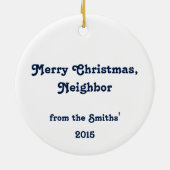 Vroege kerstak keramisch ornament (Achterkant)