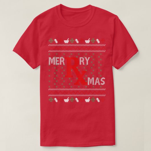 Vroege kerstapothekers Ugly Pharmacy Tec T-shirt (Design voorkant)