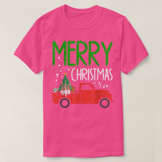 Vroege kerstavond kerstboomgaard feestdag t-shirt (Design voorkant)