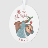 Vroege kerstavond met Slothmas Ornament (voorkant)