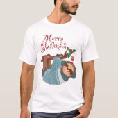 Vroege kerstavond met Slothmas T-shirt (Voorkant)