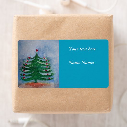 Vroege kerstavond nieuwjaarslabel etiket (Insitu)