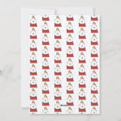 Vroege kerstavond van vrolijk Beer Feestdagenkaart (Achterkant)