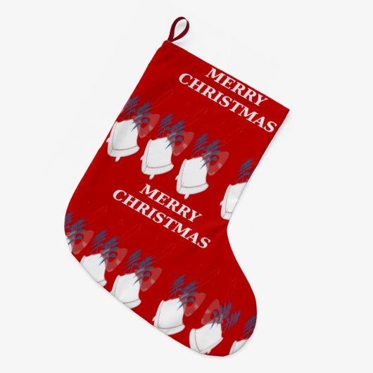 Vroege kerstbedekking grote kerstsok (Voorkant (Hangend))