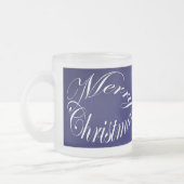 Vroege kerstblauwe feestglas Mok set (Links)