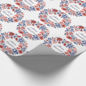 Vroege kerstbloemen cadeaupapier (Hoek)