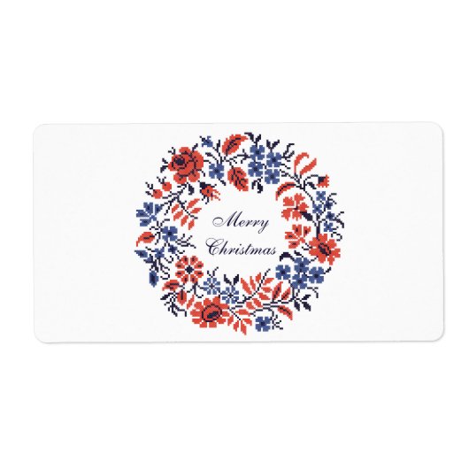 Vroege kerstbloemen etiket (Voorkant)