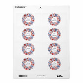 Vroege kerstbloemen etiket (Full Sheet)