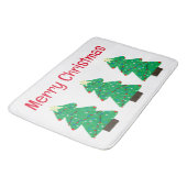 Vroege kerstbomen badmat (Gekanteld)