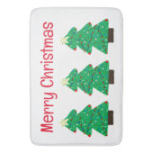 Vroege kerstbomen badmat (Voorkant Verticaal)