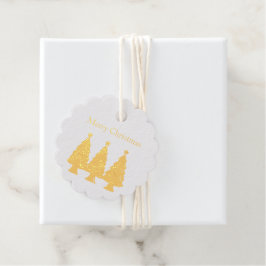 Vroege kerstbomen bedankjes labels