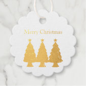 Vroege kerstbomen bedankjes labels (Voorkant)