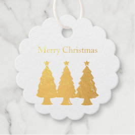 Vroege kerstbomen bedankjes labels