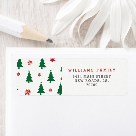 Vroege kerstbomen etiket (Insitu)