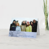 Vroege kerstbomen - feestdagen kaart (Voorkant)