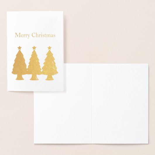 Vroege kerstbomen folie kaarten (Display)