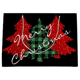 Vroege kerstbomen groot cadeauzakje