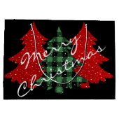 Vroege kerstbomen groot cadeauzakje (Achterkant)