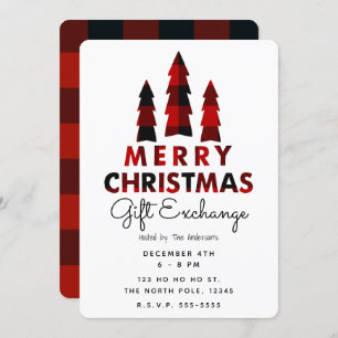 Vroege kerstbomen met feestelijke cadeaubeurs kaart