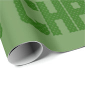 Vroege kerstbomen met groene rode, rode en rode ri cadeaupapier (Rol Hoek)