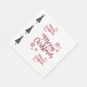 Vroege kerstbomen Papier luiers, zwarte bomen Servet (Hoek)