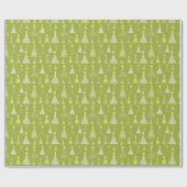 Vroege kerstbomen Pattern Green ID844 Cadeaupapier (Vlak)