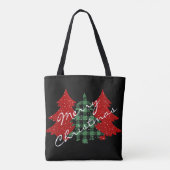 Vroege kerstbomen tote bag (Achterkant)