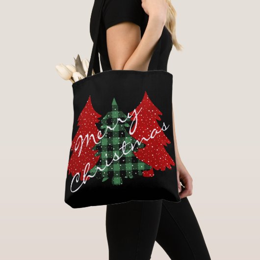 Vroege kerstbomen tote bag (Dichtbij)