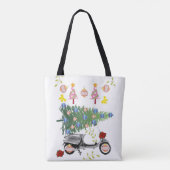 Vroege kerstboom Canvas tassen vrouwen (Achterkant)