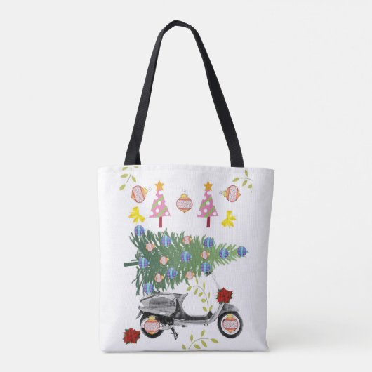 Vroege kerstboom Canvas tassen vrouwen (Achterkant)