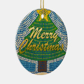 Vroege kerstboom - Design van de stip door Gina Keramisch Ornament (Rechts)