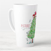 Vroege kerstboom latte mok (Linkerhoek)