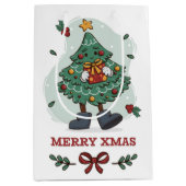 Vroege kerstboom medium cadeauzakje (Voorkant)