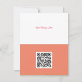 Vroege kerstboom met de rode, zakelijke QR-code Feestdagenkaart (Achterkant)