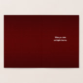 Vroege kerstboom Red en Gold Business Folie Kaarten (Binnen)