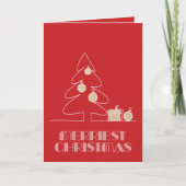 Vroege kerstboomfeestdag kaart (Voorkant)