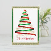 Vroege kerstboomwerkkaart voor zakelijke Logo (Staand voorkant)