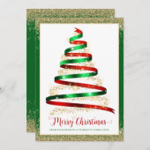 Vroege kerstboomwerkkaart voor zakelijke Logo (Voorkant / Achterkant)