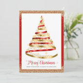 Vroege kerstboomwerkkaart voor zakelijke Logo (Staand voorkant)