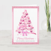 Vroege kerstboomwerkkaart voor zakelijke Logo Feestdagen Kaart (Voorkant)