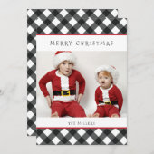 Vroege kerstbuffelkaart voor Feestdagen Feestdagenkaart (Voorkant / Achterkant)