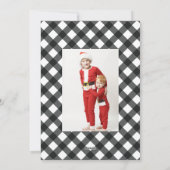 Vroege kerstbuffelkaart voor Feestdagen Feestdagenkaart (Achterkant)