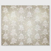 Vroege kerstcadeaubomen voor kerstgeit cadeaupapier (Vlak)