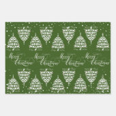 Vroege kerstcadeaubomen voor kerstgeit inpakpapier vel (Voorkant 3)