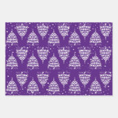 Vroege kerstcadeaubomen voor kerstgeit inpakpapier vel (Voorkant 2)