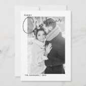 Vroege kerstcadeaufoto feestdagenkaart (Voorkant)