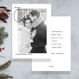 Vroege kerstcadeaufoto feestdagenkaart