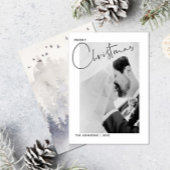 Vroege kerstcadeaufoto feestdagenkaart