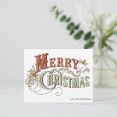 Vroege kerstcadeaukaart feestdagenkaart (Staand voorkant)